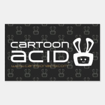 Cartoon Acid Stickers (White)