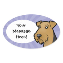 Cartoon Airedale Terrier / Welsh Terrier