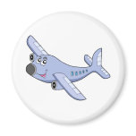 Cartoon airplane fridge magnet