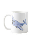 Cartoon airplane coffee mug
