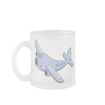 Cartoon airplane coffee mugs