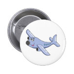 Cartoon airplane pin