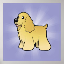 Cartoon American Cocker Spaniel