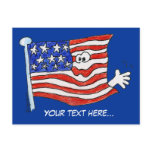 Cartoon American Flag Postcards