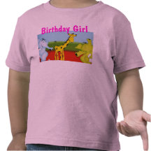 Cartoon Animals  Birthday tee