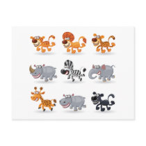 Cartoon animals set 1