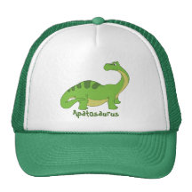 Cartoon Apatosaurus Trucker Hat
