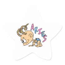 Cartoon Aries Sticker