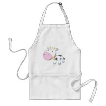 Cartoon Baby Cow Aprons