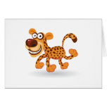 Cartoon baby Leopard Greeting Cards
