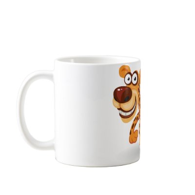 Cartoon baby Leopard Coffee Mugs by artimatter