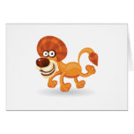 Cartoon baby Lion cards