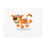 Cartoon baby tiger postcards