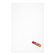 Cartoon Bacon Stationery Design