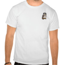 Cartoon Barred Owl Tshirts