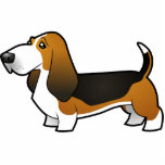 Cartoon Basset Hound photo sculptures
