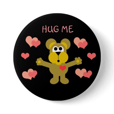 Cartoon Bear Hug Button by Derora