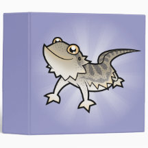 Cartoon Bearded Dragon / Rankin Dragon 3 Ring Binder