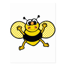 Cartoon Bee Post Cards