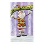 Cartoon Believe in Santa Claus! Merry Christmas! Business Card Template
