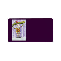 Cartoon Believe in Santa Claus! Merry Christmas! Personalized Address Label