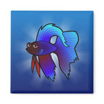 Cartoon Betta Fish / Siamese Fighting Fish