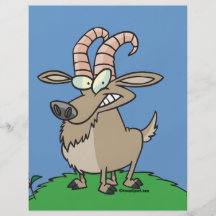 cartoon billy goat custom flyer