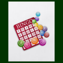 Cartoon BINGO Card flyers