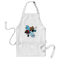 Cartoon Biplane Apron