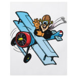 Cartoon Biplane