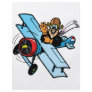 Cartoon Biplane