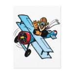 Cartoon Biplane