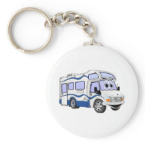 Cartoon Blue Camper Keychains