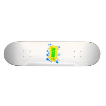 Cartoon Boom Sign Skate Deck