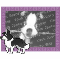 Cartoon Border Collie Photo Frame