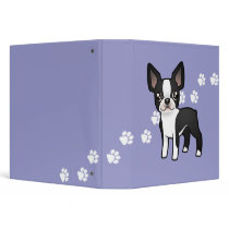 Cartoon Boston Terrier