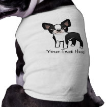 Cartoon Boston Terrier Dog Tee
