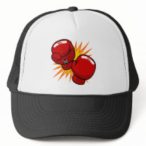Cartoon Boxing Gloves Trucker Hat