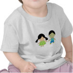 cartoon boy and girl  collection t-shirts
