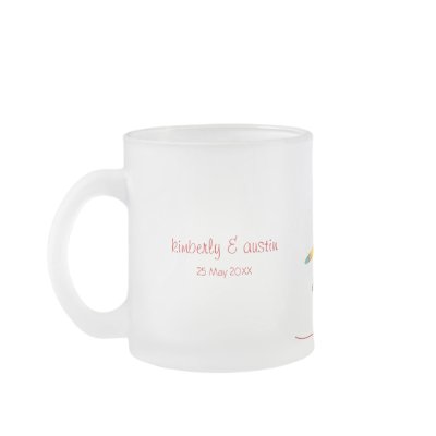Cartoon Boy and Girl in Love Fun Valentine Day Mug by fat_fa_tin