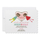 Cartoon Boy Girl Love Heart Couples Wedding Shower