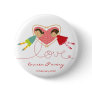 Cartoon Boy Hearts Girl Cute Valentine Gift Button