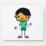 cartoon boy mouse mat