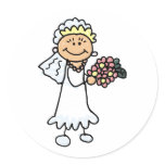 Cartoon Bride Stickers