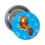 Cartoon brown puppy buttons