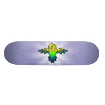 Cartoon Budgie Skateboards