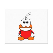Cartoon Bug Gallery Wrapped Canvas