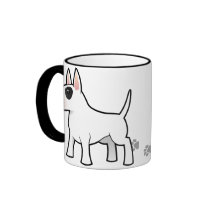 Cartoon Bull Terrier Coffee Mug