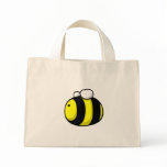Cartoon Bumble Bee Tote Bags