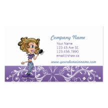 cartoon business card